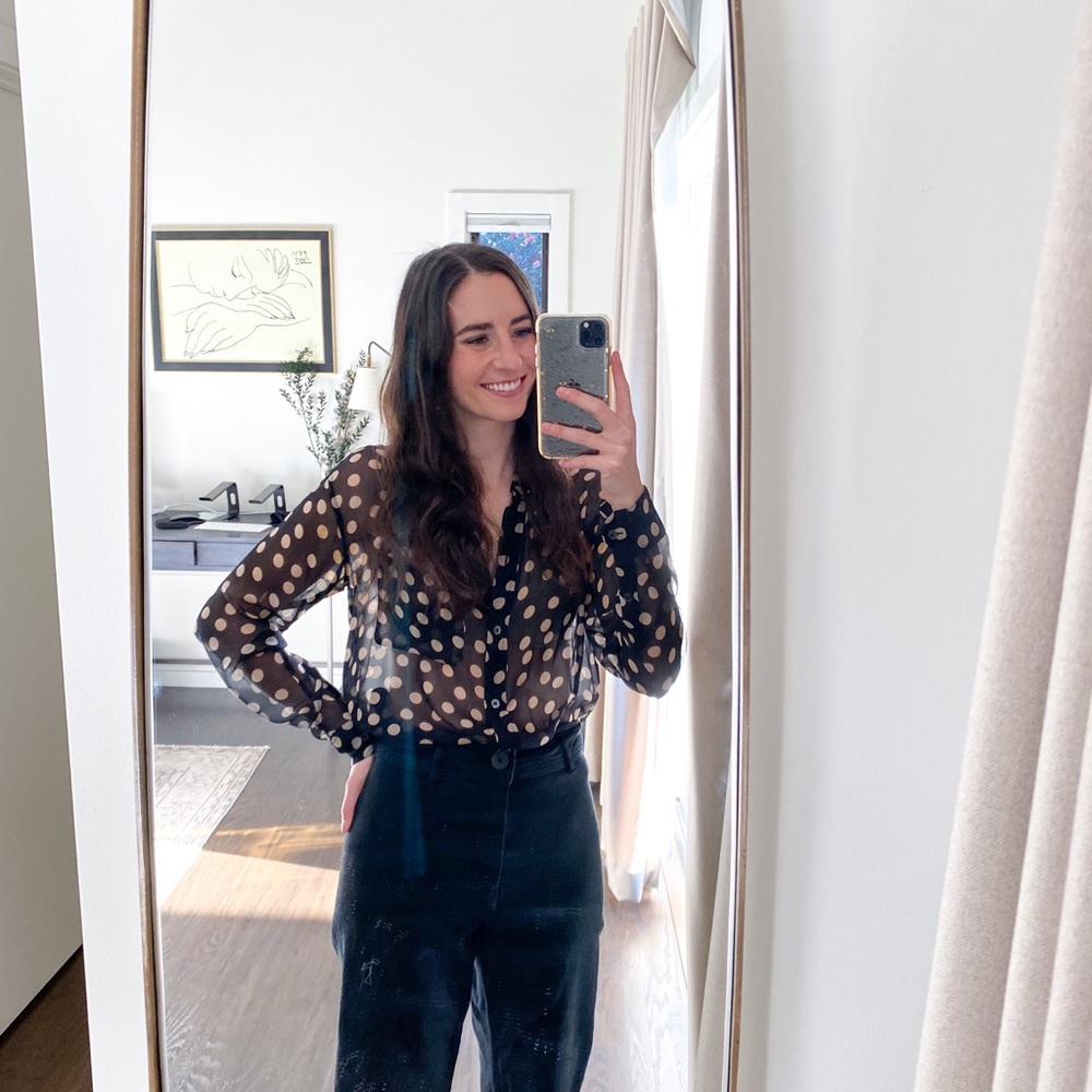 Equipment Femme Polka Dot Daddy Silk Blouse - Picture 3 of 6